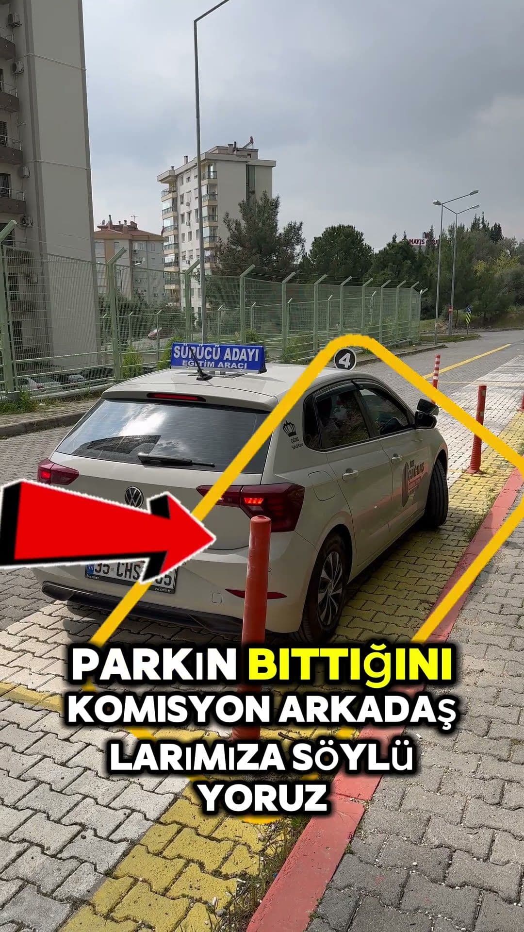 Bornova Evka3 Sınav Parkurunda Paralel Park Nasıl Yapılır?